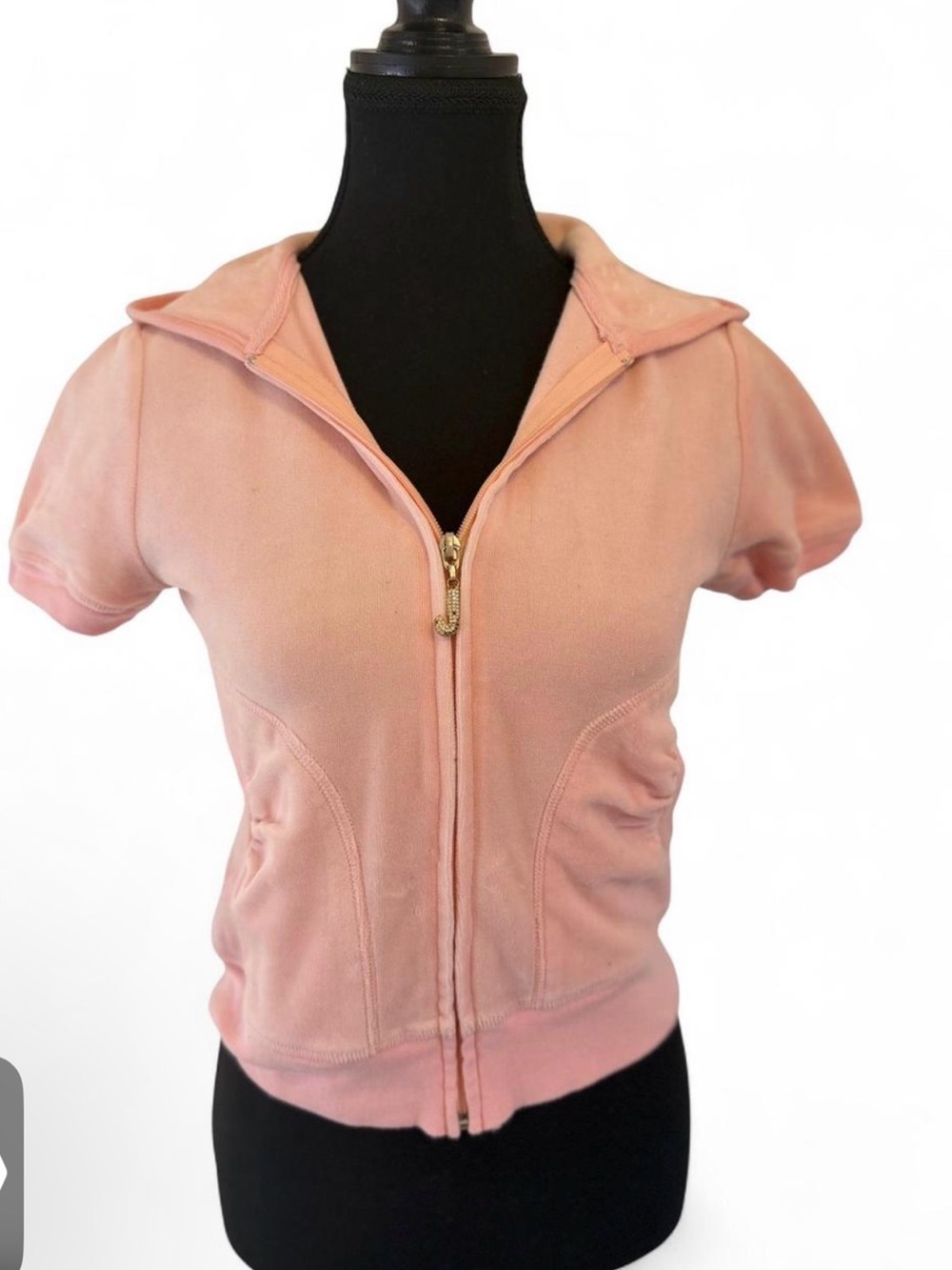 Juicy Couture Light Pink Rhinestone Logo Hoodie